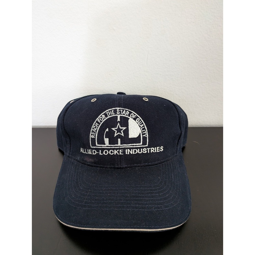 Allied-Locke Industries Hat Baseball Cap Strapback OSFM Navy Blue